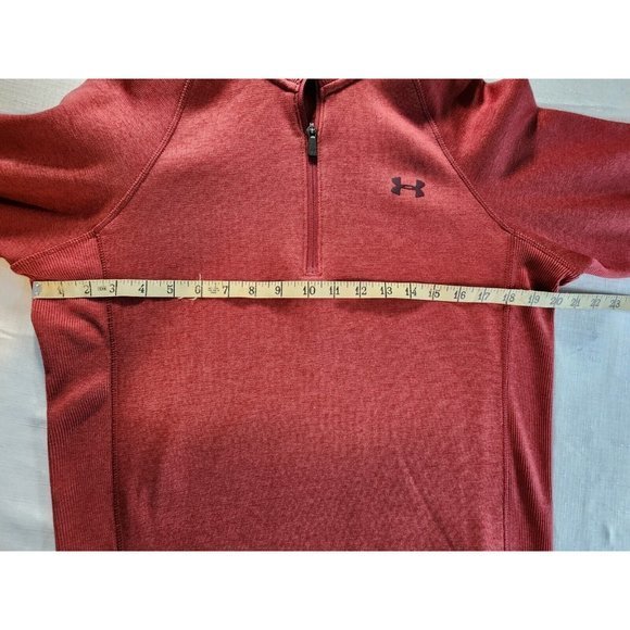 Under Armour ColdGear Storm Pullover Mens Small Loose Burgundy 1/2‎ Zip - Picture 9 of 14